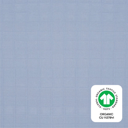 Babyletto Mini Crib Sheet in GOTS Certified Organic Muslin Cotton - Dewdrop - T29636DP