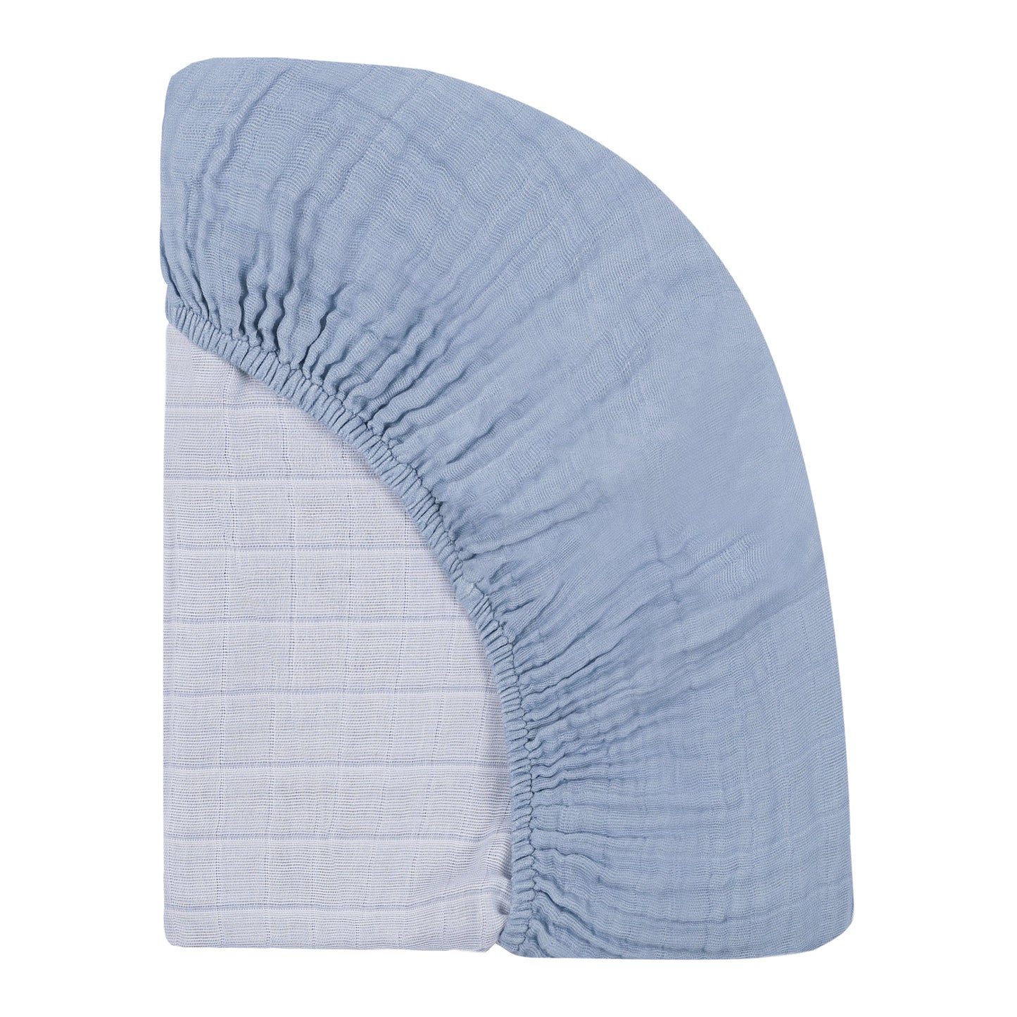 Babyletto Mini Crib Sheet in GOTS Certified Organic Muslin Cotton - Dewdrop - T29636DP