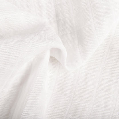Babyletto Mini Crib Sheet in GOTS Certified Organic Muslin Cotton - White - T29436