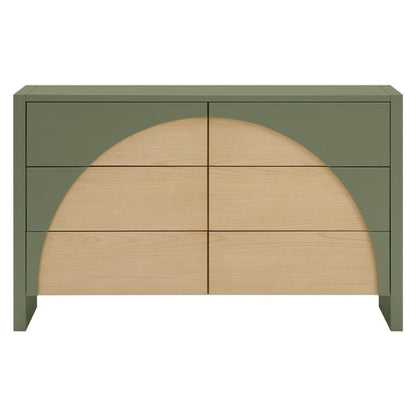 Babyletto Moab 6-Drawer Assembled Dresser - Olive / Ash - M30216OLSH