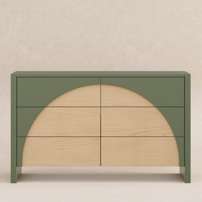 Babyletto Moab 6-Drawer Assembled Dresser - Olive / Ash - M30216OLSH