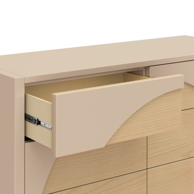Babyletto Moab 6-Drawer Assembled Dresser - Taupe / Ash - M30216TPESH