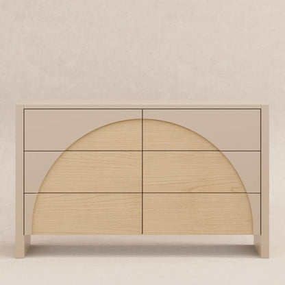 Babyletto Moab 6-Drawer Assembled Dresser - Taupe / Ash - M30216TPESH