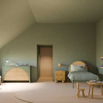 Babyletto Moab Twin Bed - Olive/Ash