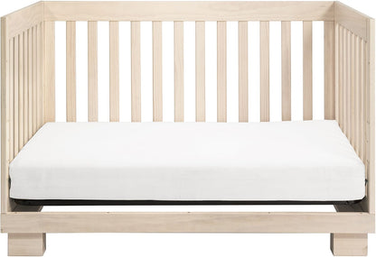 Babyletto Modo 3-in-1 Convertible Crib w/Toddler Bed Conversion Kit - Washed Natural - M6701NX