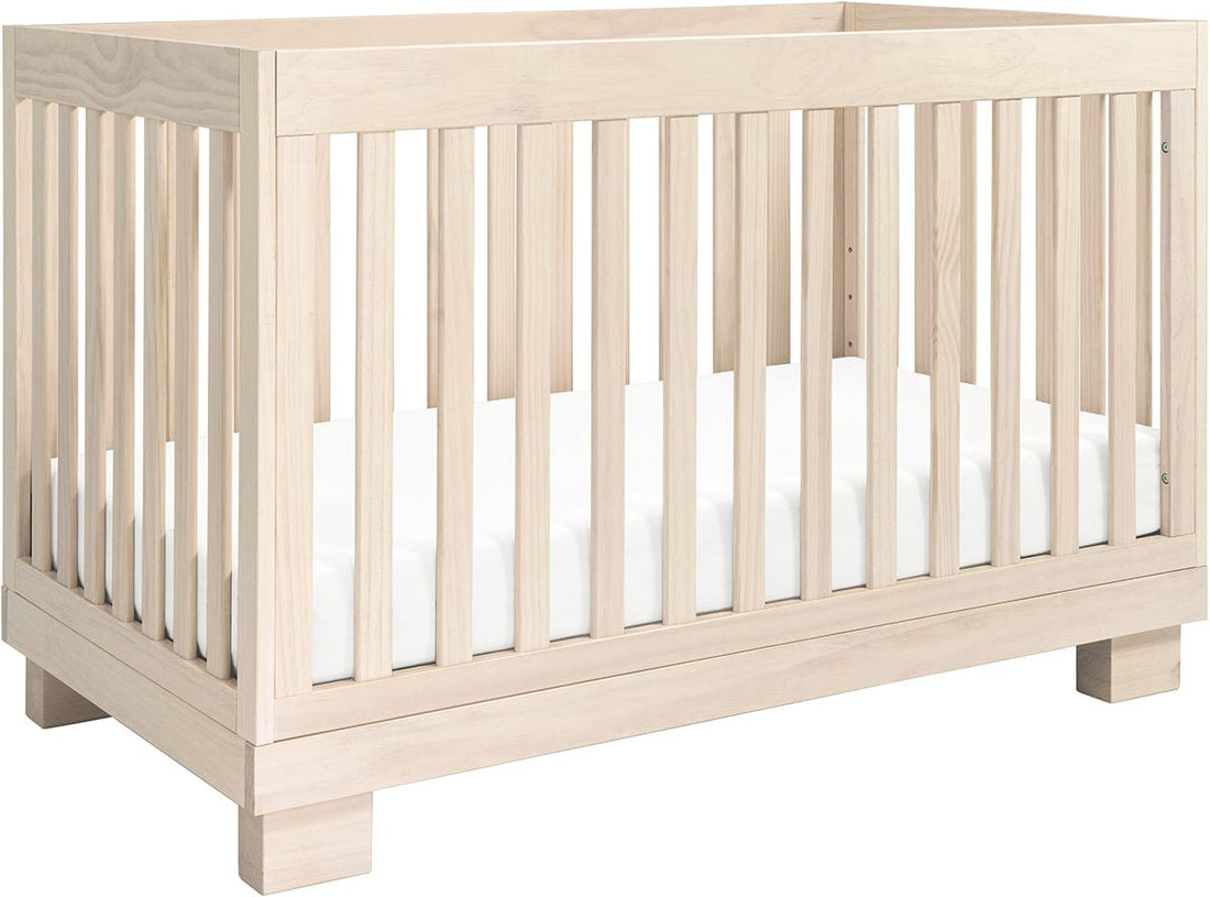Babyletto Modo 3-in-1 Convertible Crib w/Toddler Bed Conversion Kit - Washed Natural - M6701NX
