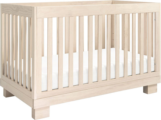 Babyletto Modo 3-in-1 Convertible Crib w/Toddler Bed Conversion Kit - Washed Natural - M6701NX