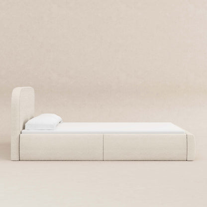 Babyletto Nara Full Floor Bed - Performance Ivory Boucle