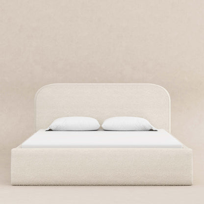 Babyletto Nara Full Floor Bed - Performance Ivory Boucle