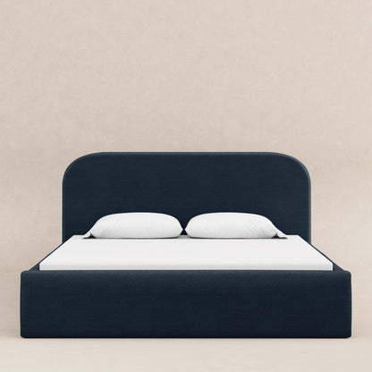 Babyletto Nara Full Floor Bed - Performance Navy Eco-Twill
