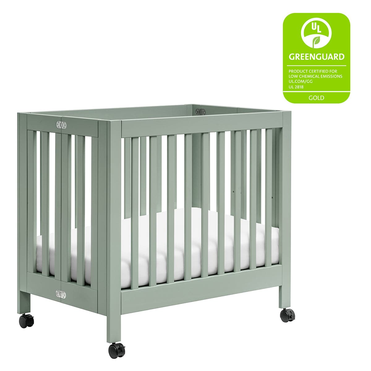 Babyletto Origami Mini Crib - Light Sage - M6698LS