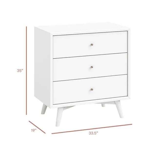 Babyletto Palma 3-Drawer Assembled Dresser - White - M15913W