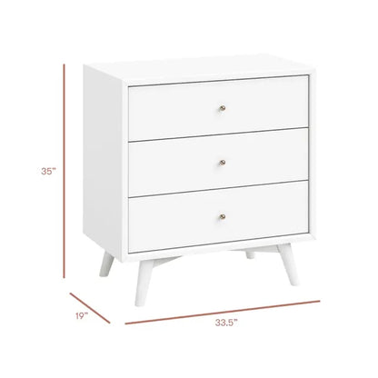 Babyletto Palma 3-Drawer Assembled Dresser - White - M15913W
