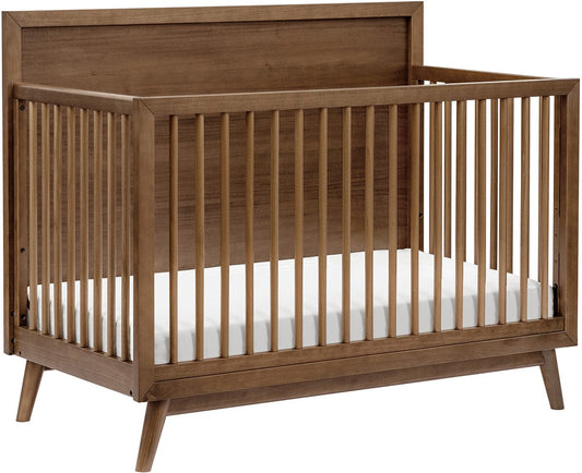 Babyletto Palma 4-in-1 Convertible Crib w/Toddler Bed Conversion Kit - Natural Walnut - M15901NL