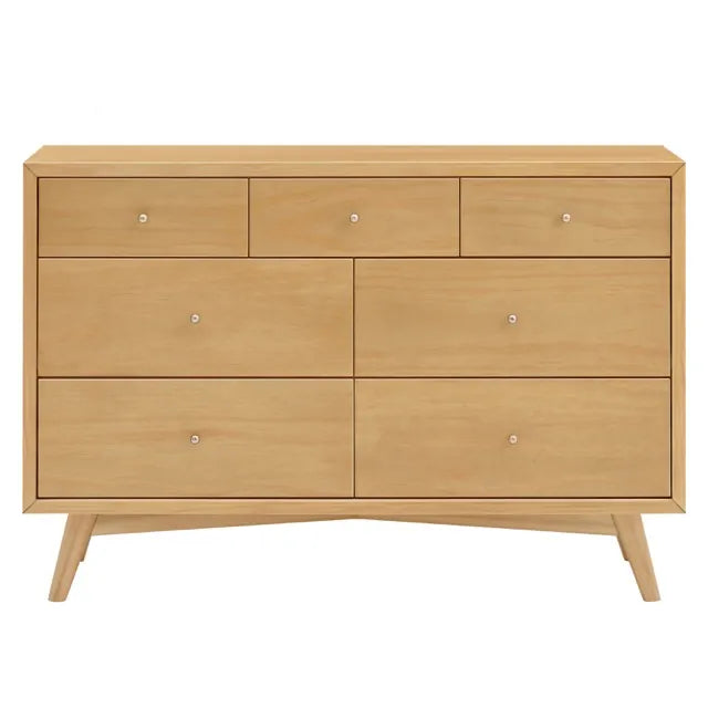 Babyletto Palma 7-Drawer Assembled Double Dresser - Honey - M15916HY