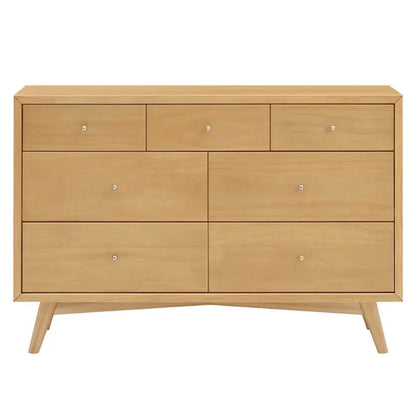 Babyletto Palma 7-Drawer Assembled Double Dresser - Honey - M15916HY