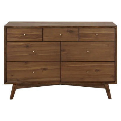 Babyletto Palma 7-Drawer Assembled Double Dresser - Natural Walnut - M15916NL