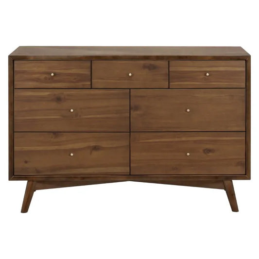 Babyletto Palma 7-Drawer Assembled Double Dresser - Natural Walnut - M15916NL