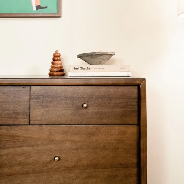 Babyletto Palma 7-Drawer Assembled Double Dresser - Natural Walnut - M15916NL