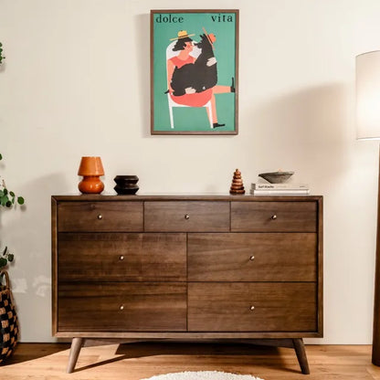 Babyletto Palma 7-Drawer Assembled Double Dresser - Natural Walnut - M15916NL