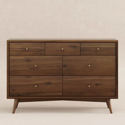 Babyletto Palma 7-Drawer Assembled Double Dresser - Natural Walnut - M15916NL