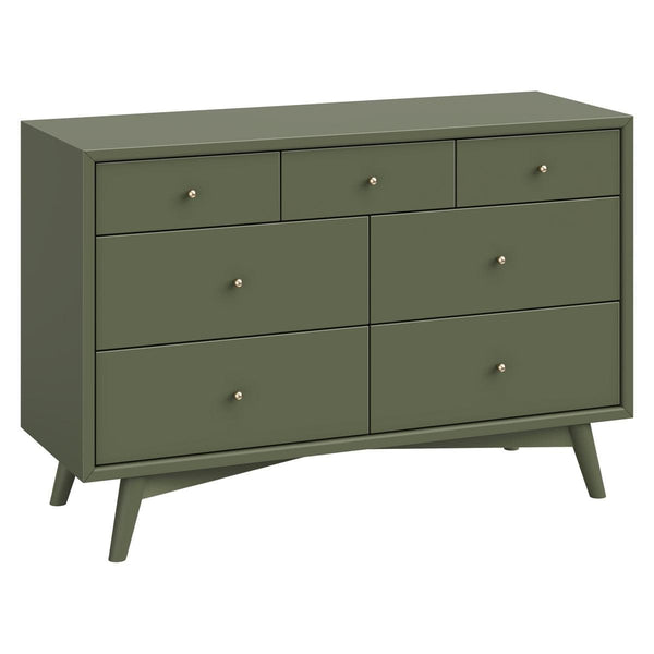 babyletto green dresser Palma 7-Drawer Assembled Double Olive Featuring six spacious and Side Slit Sexy Bodycon Style:JE0050B Jojo