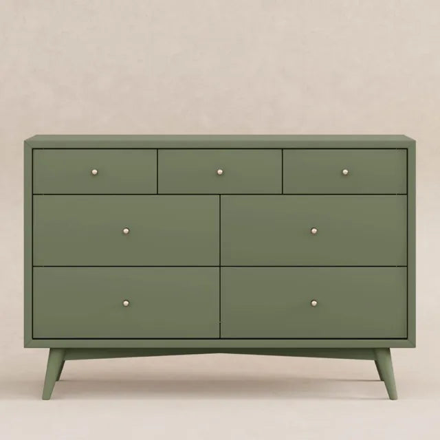 Babyletto Palma 7-Drawer Assembled Double Dresser - Olive - M15916OL