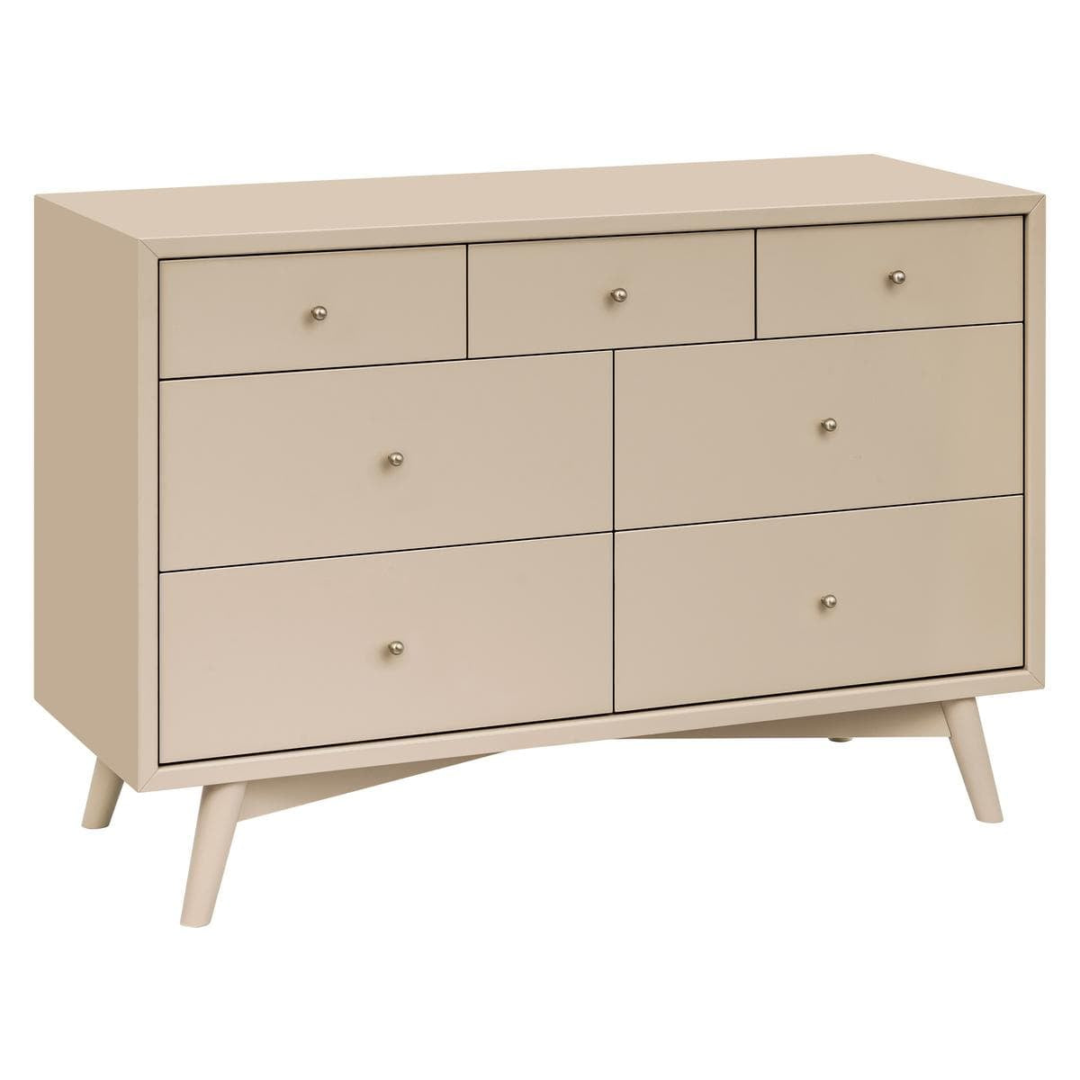 Babyletto Palma 7-Drawer Assembled Double Dresser - Taupe - M15916TPE