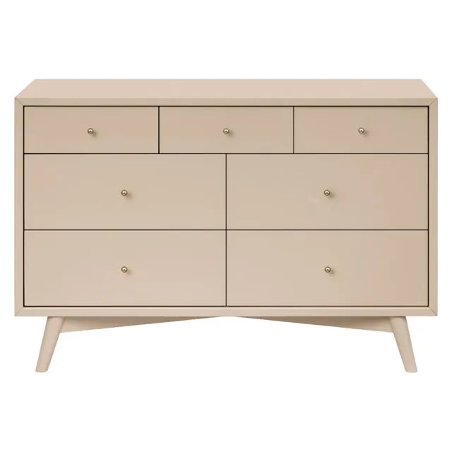 Babyletto Palma 7-Drawer Assembled Double Dresser - Taupe - M15916TPE