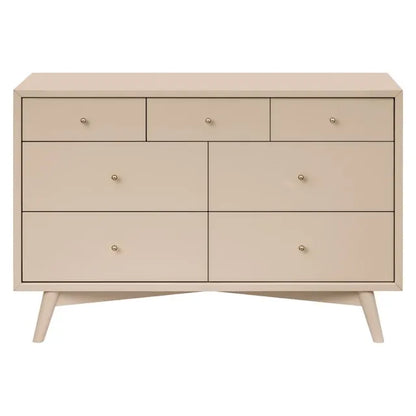 Babyletto Palma 7-Drawer Assembled Double Dresser - Taupe - M15916TPE