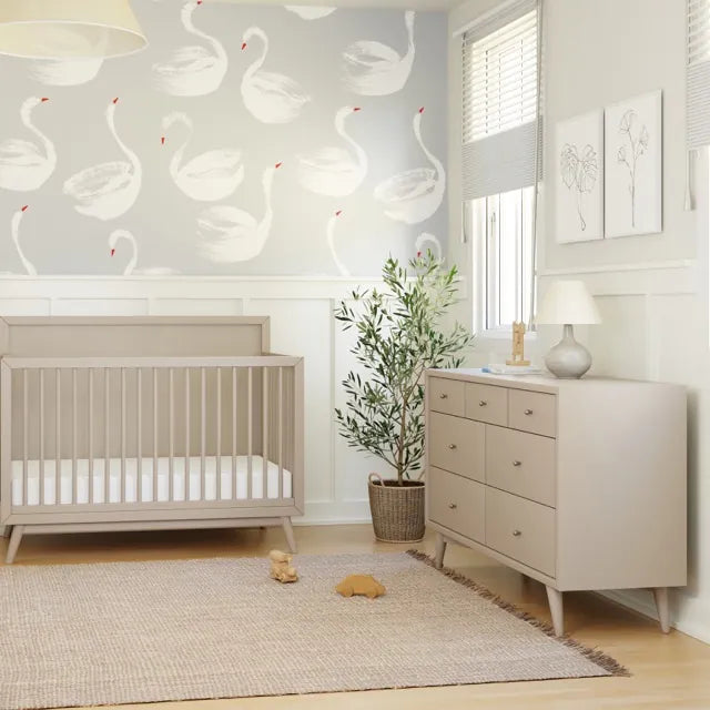 Babyletto Palma 7-Drawer Assembled Double Dresser - Taupe - M15916TPE