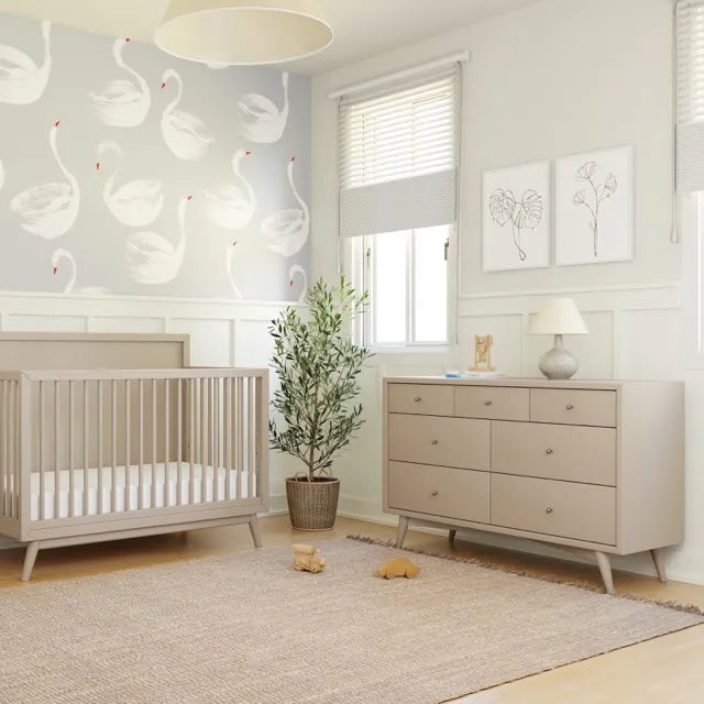 Babyletto Palma 7-Drawer Assembled Double Dresser - Taupe - M15916TPE