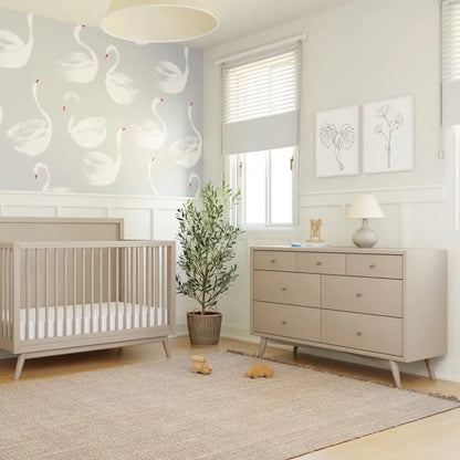 Babyletto Palma 7-Drawer Assembled Double Dresser - Taupe - M15916TPE
