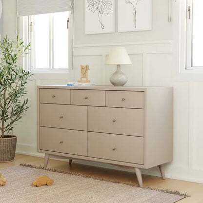 Babyletto Palma 7-Drawer Assembled Double Dresser - Taupe - M15916TPE