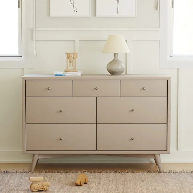 Babyletto Palma 7-Drawer Assembled Double Dresser - Taupe - M15916TPE