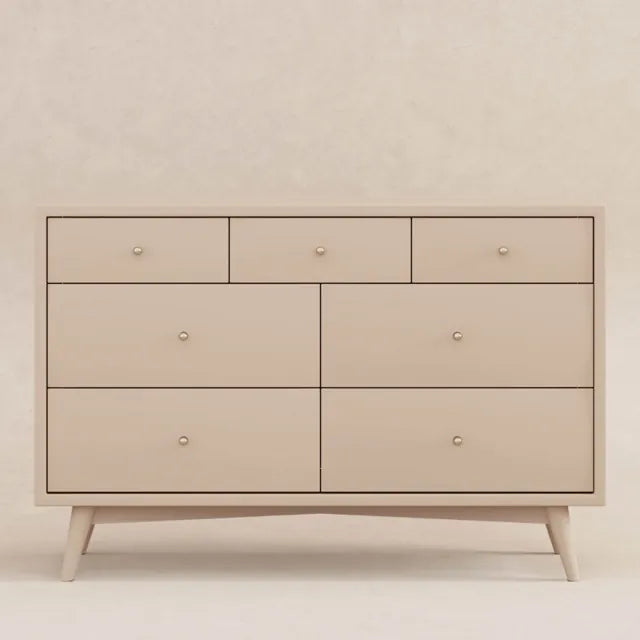 Babyletto Palma 7-Drawer Assembled Double Dresser - Taupe - M15916TPE