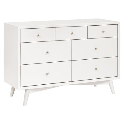 Babyletto Palma 7-Drawer Assembled Double Dresser - Warm White - M15916RW