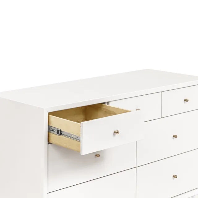 Babyletto Palma 7-Drawer Assembled Double Dresser Warm White Babyletto Palma 7-Drawer Assembled Double Dresser Warm White