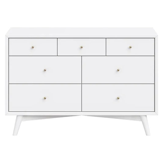 Babyletto Palma 7-Drawer Assembled Double Dresser - White - M15916W