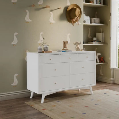 Babyletto Palma 7-Drawer Assembled Double Dresser - White - M15916W