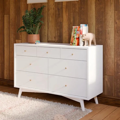 Babyletto Palma 7-Drawer Assembled Double Dresser - White - M15916W