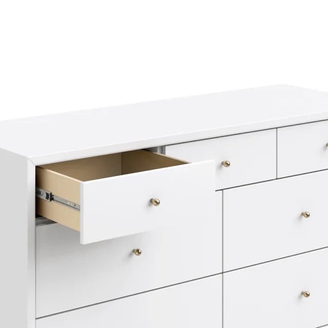 Babyletto Palma 7-Drawer Assembled Double Dresser - White - M15916W