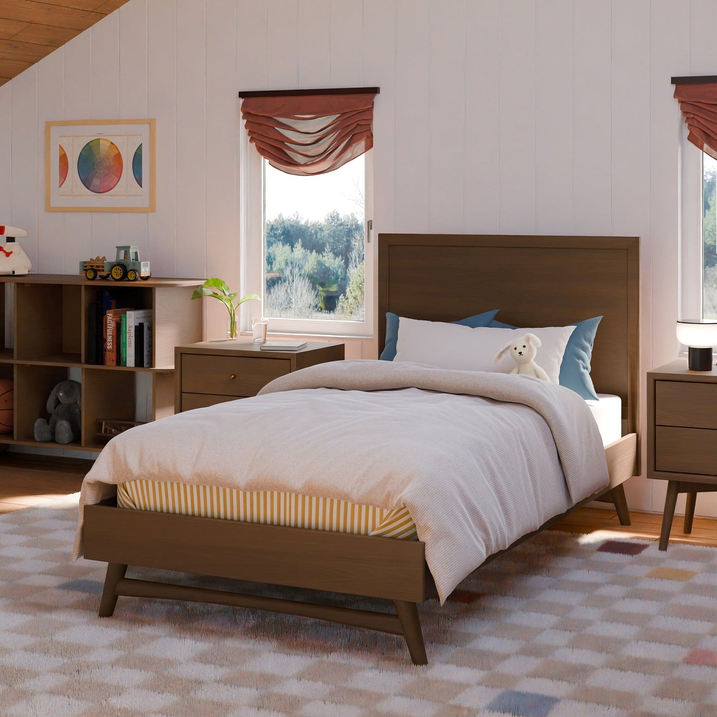 Babyletto Palma Twin Bed - Natural Walnut - M15969NL
