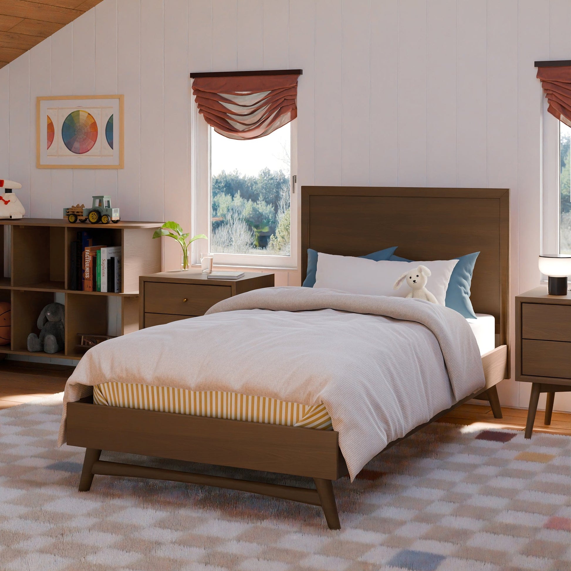 Babyletto Palma Twin Bed - Natural Walnut - M15969NL