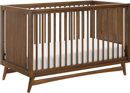 Babyletto Peggy 3-in-1 Convertible Crib w/Toddler Bed Conversion Kit - Natural Walnut - M15401NL