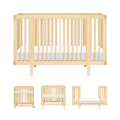 Babyletto Pogo 8-in-1 Convertible Crib w/All-Stages Conversion Kits - Blonde - M29880BD