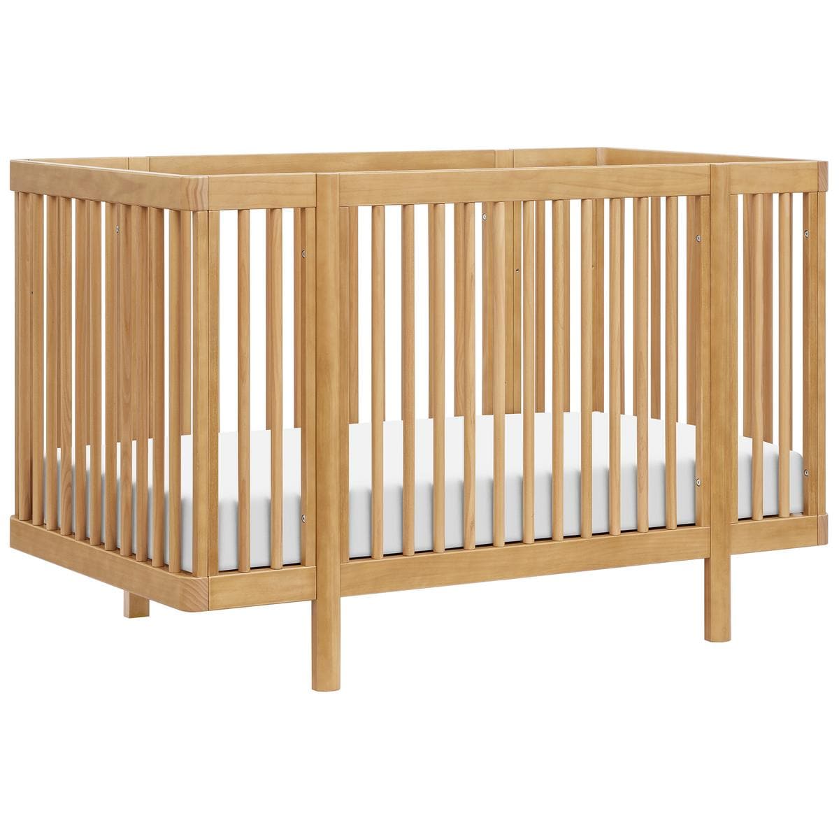 Babyletto Pogo 8-in-1 Convertible Crib w/All-Stages Conversion Kits  - Honey - M29880HY