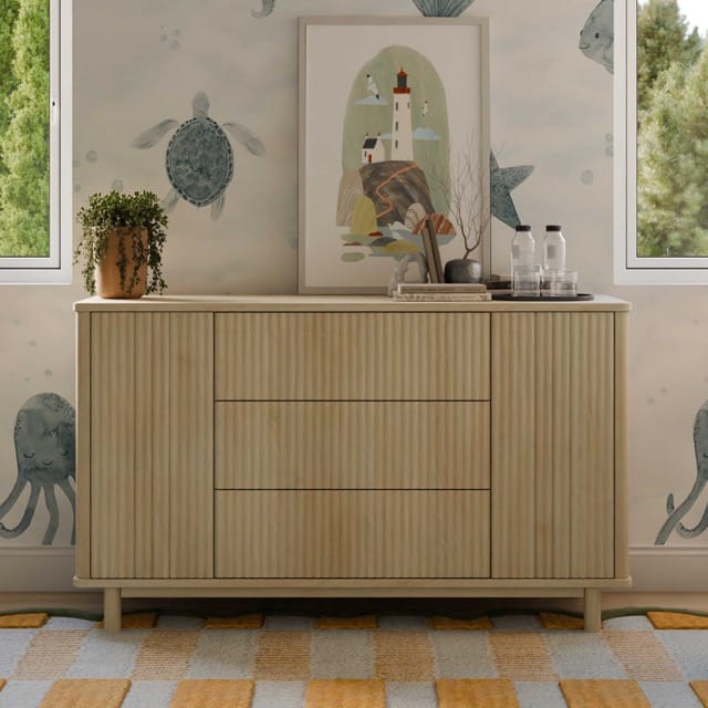 Babyletto Pogo Tambour Assembled Dresser - Blonde - M29816BD