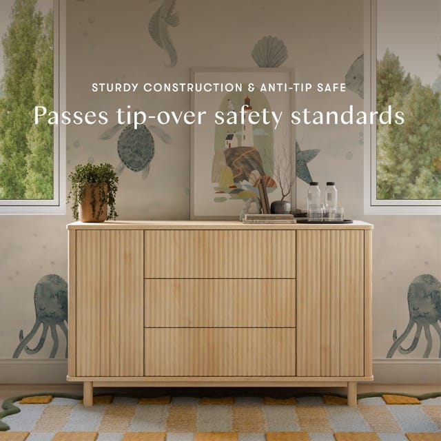 Babyletto Pogo Tambour Assembled Dresser - Blonde - M29816BD