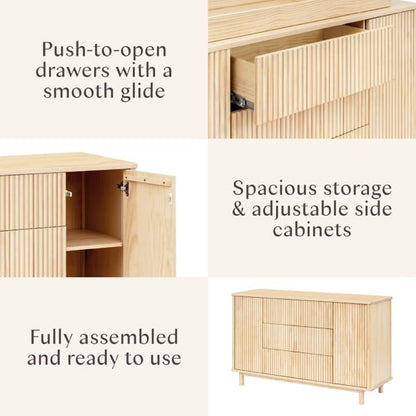 Babyletto Pogo Tambour Assembled Dresser - Blonde - M29816BD